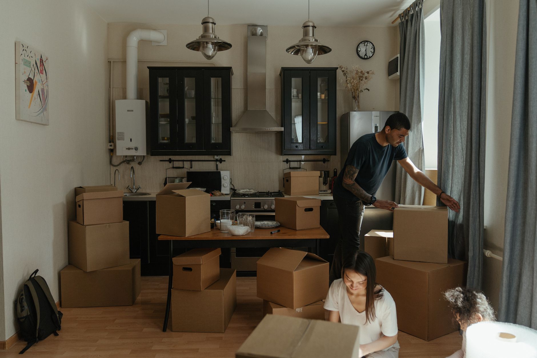 Before — Nursery flat-pack day