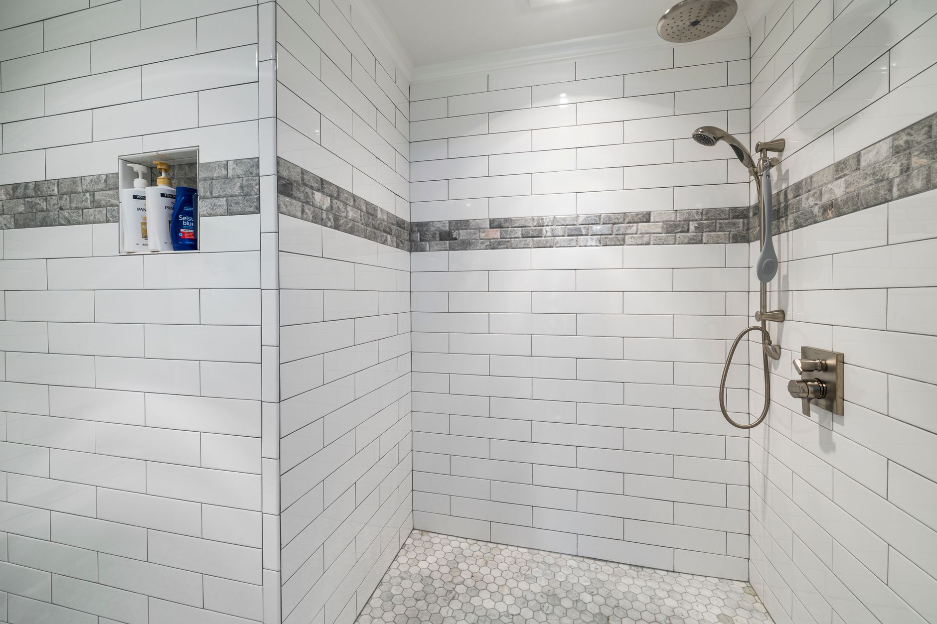 Before — Master-bath re-caulk